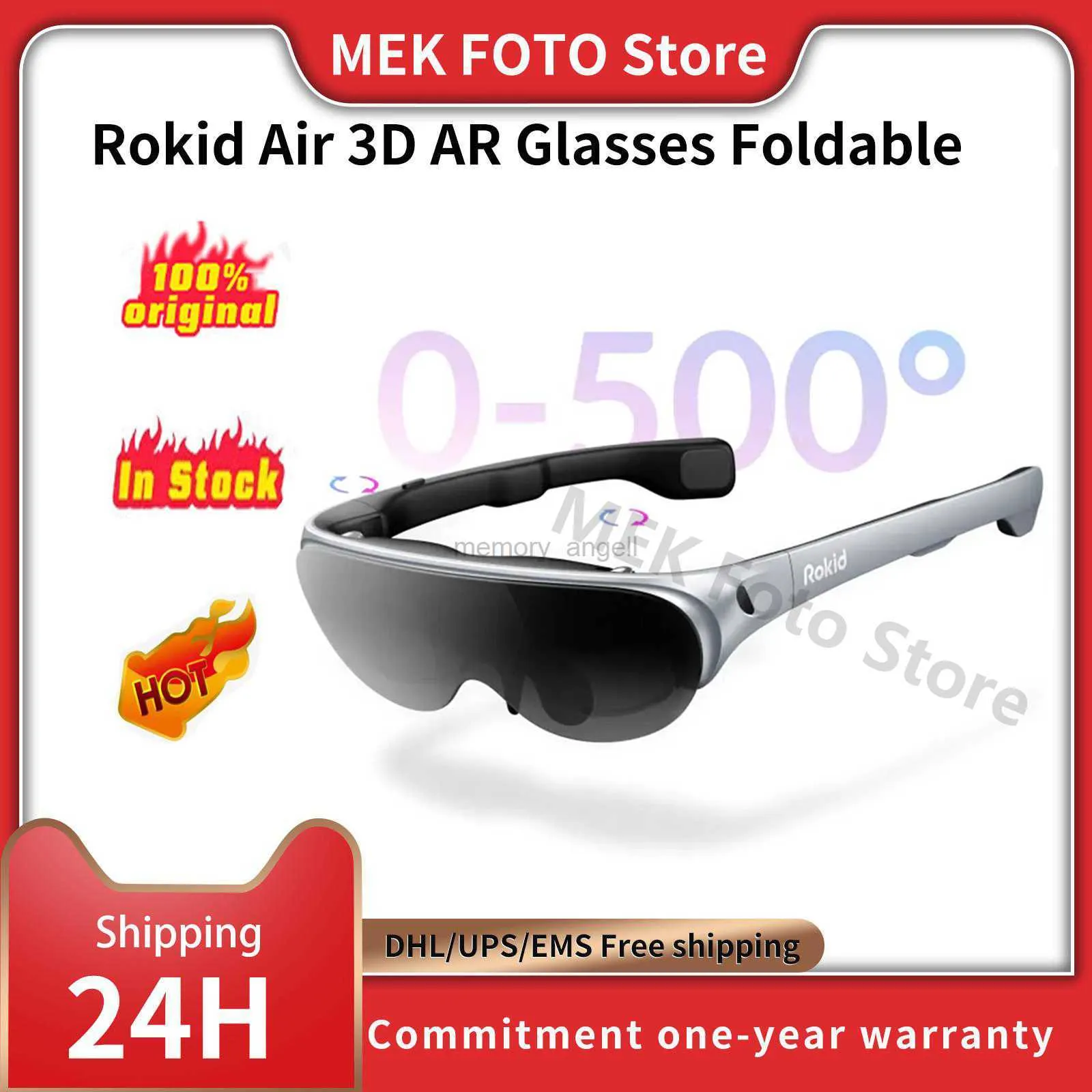 Rokid Ar Glasses Rokid Air 3D AR Glasses Foldable VR Smart Glasses 120