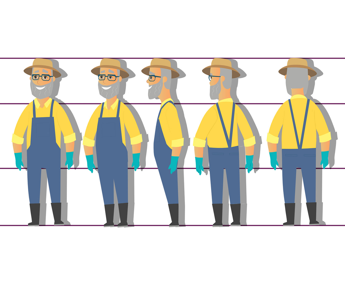 Model sheet on Behance