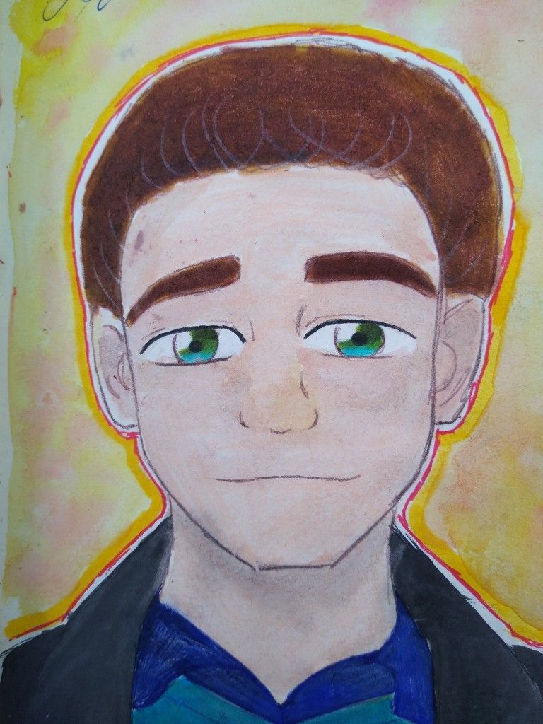A fan art in my style of the Flash/ Barry Allen