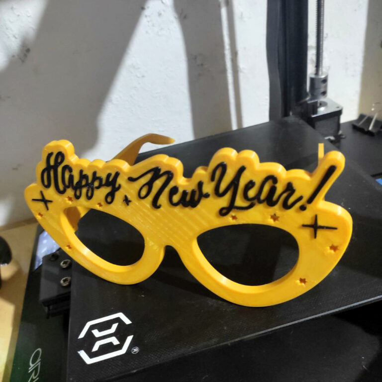 new year glasses 3d model 2023 new year glasses version 2 by bakamusuko
