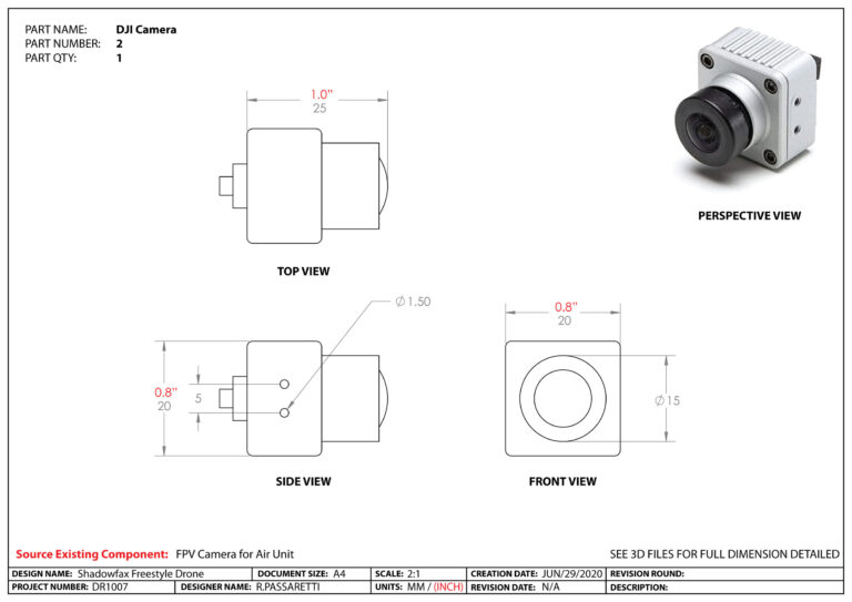 electrical design of an aerial drone Arial drone