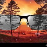 looking through glasses to a beautiful sunset Sunset looking through glasses hi-res stock photography and images