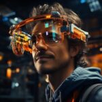 what is digital ar glasses Premium photo