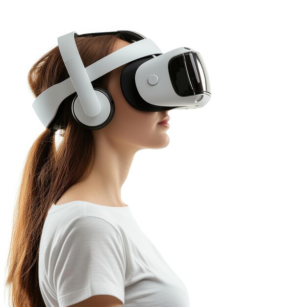 vr headset side view Original vr headset perspective view stock vector image & art