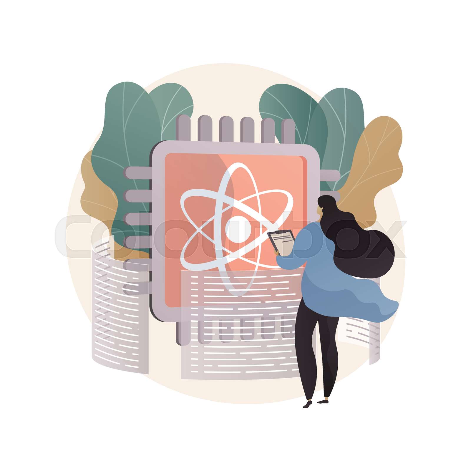 Quantum Computing Abstract Concept