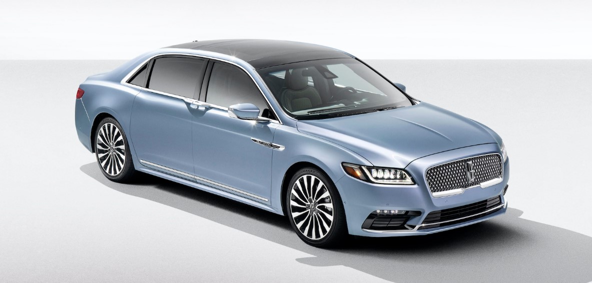 Digital illustration of the 2024 Lincoln Continental, highlighting its potential exterior design.