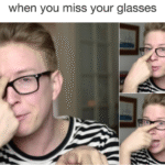 looking through glasses huh meme Hilariously relatable post for people who wear glasses