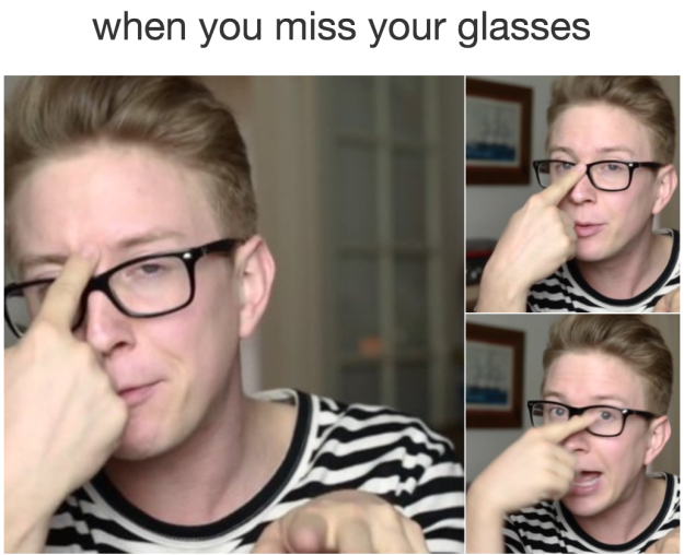 looking through glasses huh meme Hilariously relatable post for people who wear glasses