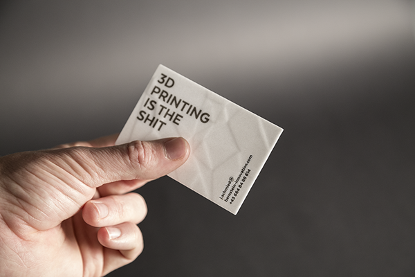 3d printing business cards 3d printed business cards :: behance