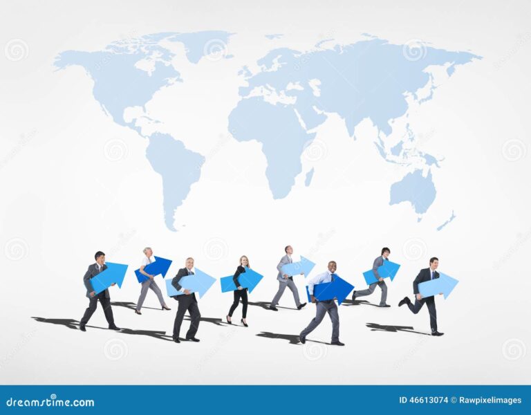 looking forward to the future stick people Future looking business forward people group stock preview
