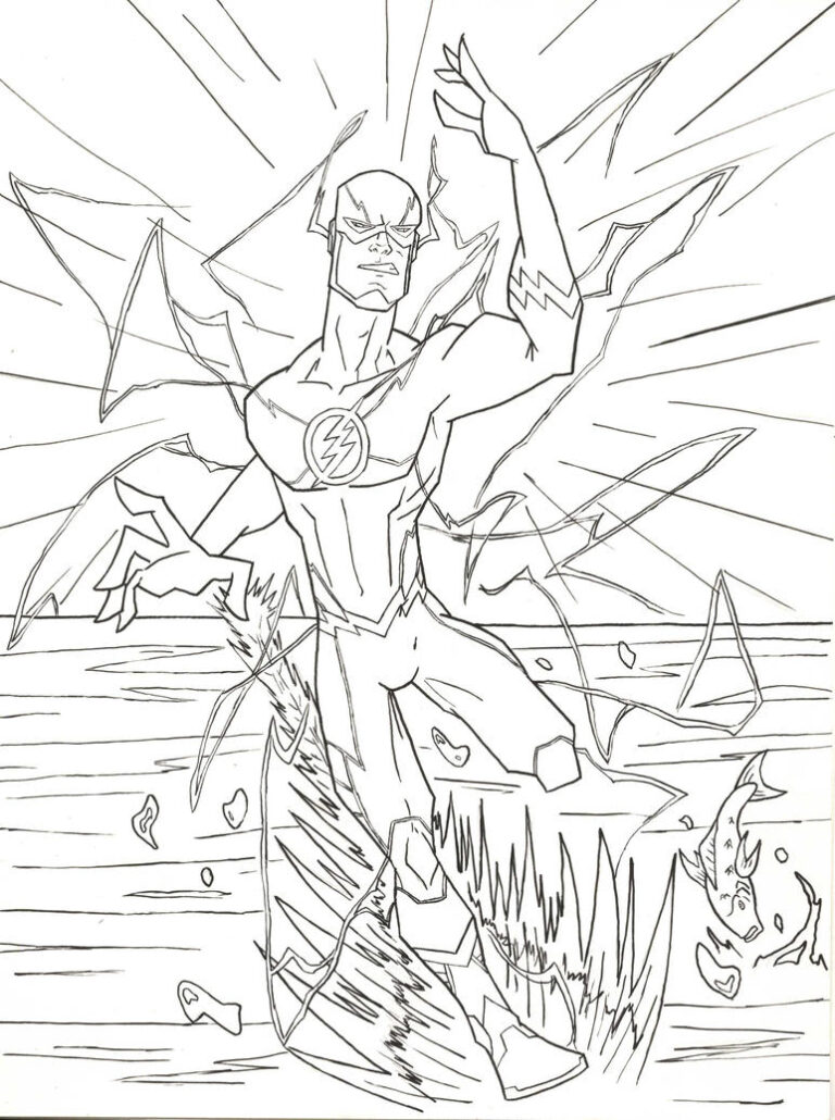 barry allen flash coloring pages The flash (barry allen) by kostakis7 on deviantart