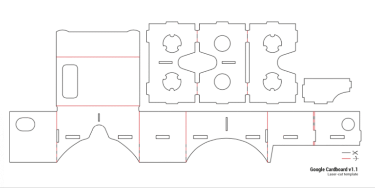 vr headset template Cardboard vr headset template