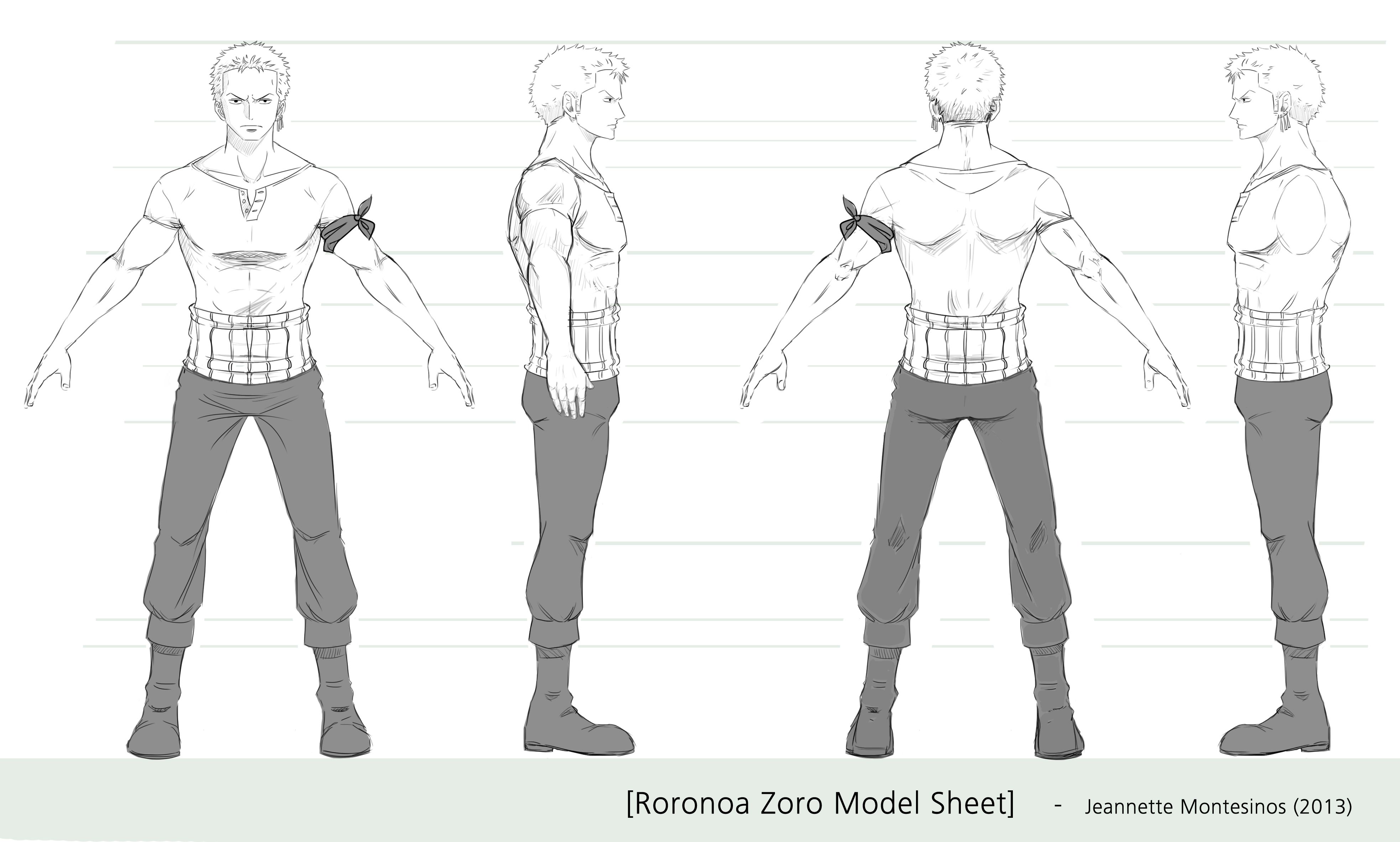 Anime Character Design Template - Design Talk
