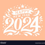 color of the new year 2024 2024 new year abstract shiny color stock vector (royalty free