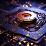 quantum computing processor Premium ai image