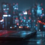 august laptop lock screen Premium ai image