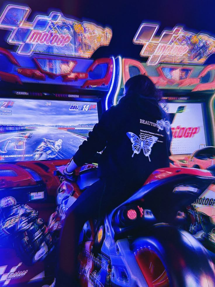 Arcade setting with various games and activities, suggesting a fun date or outing.