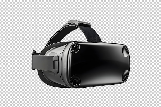 Sleek, black, transparent VR headset - perfect for blending in with the shadows while you're secretly battling dragons.