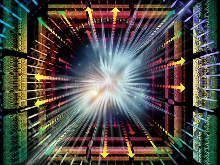 quantum computing space travel Computing quantum space stock illustration. illustration of explosion