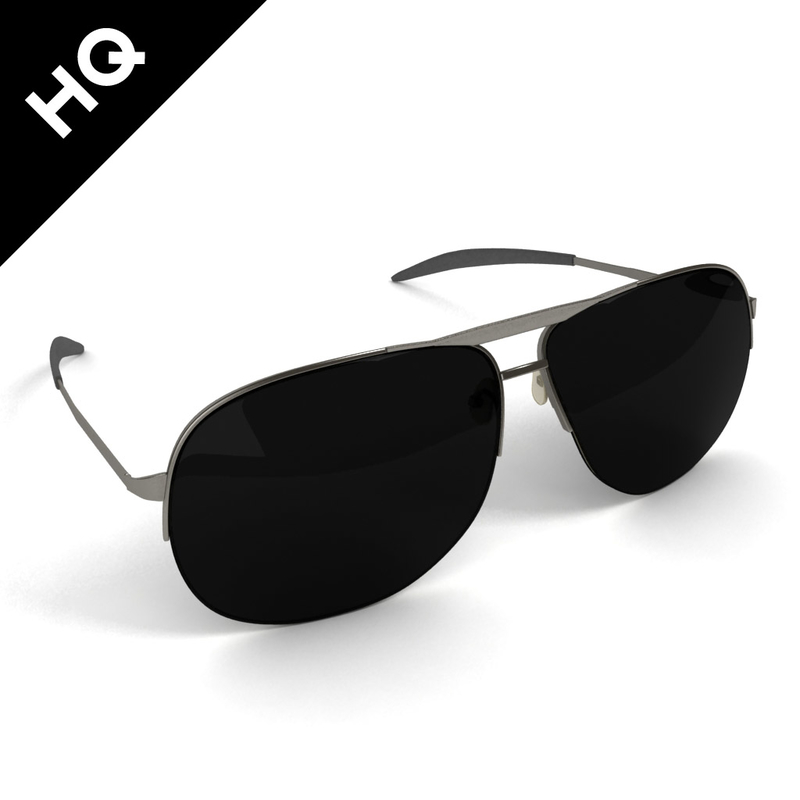 3d model of sun glasses