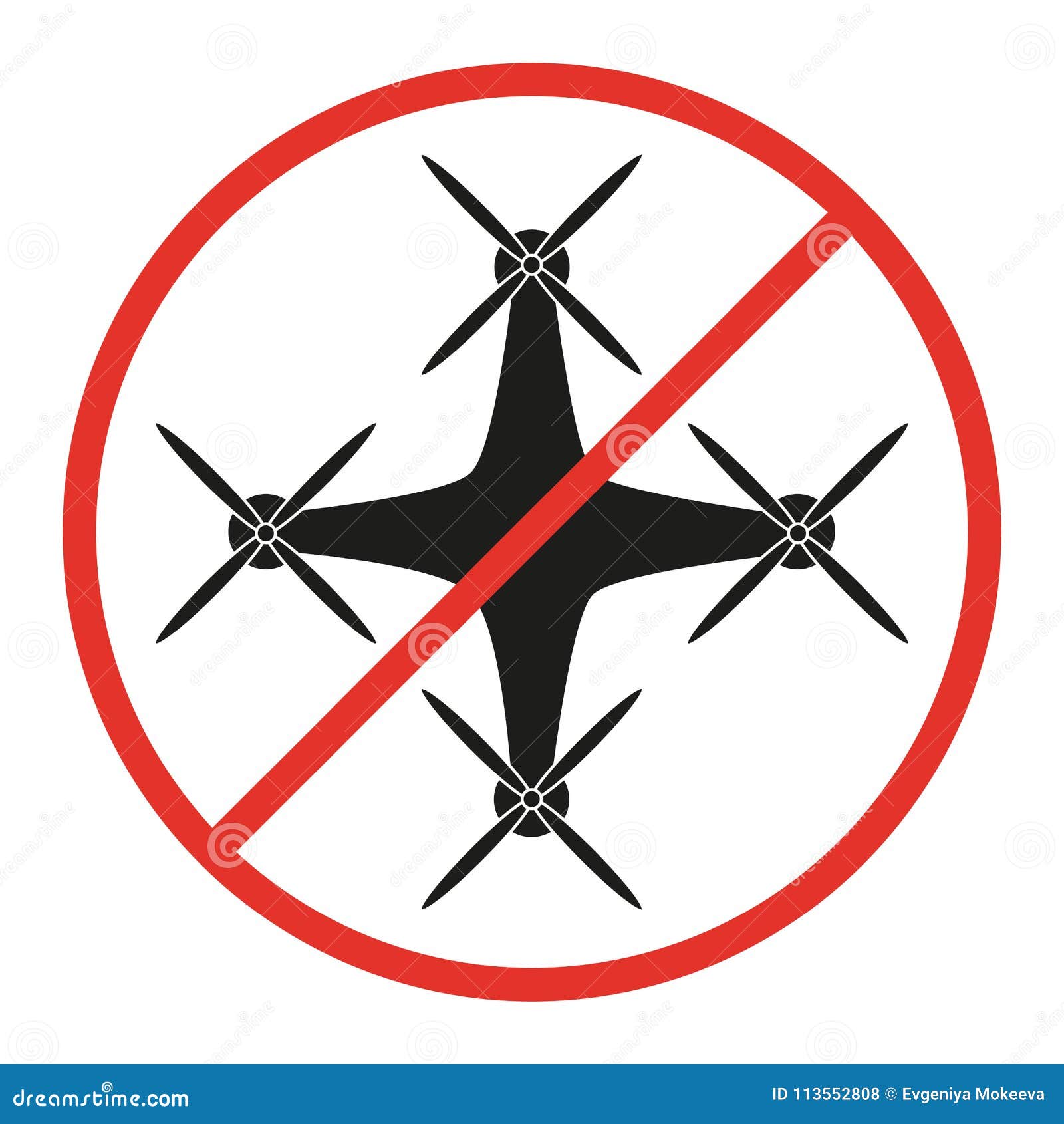 No Drone Sign