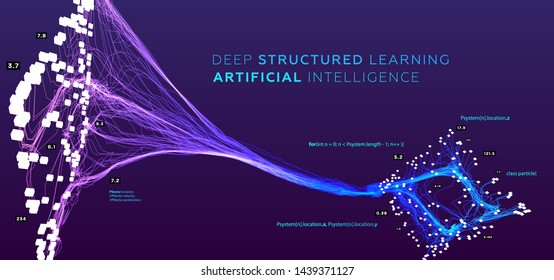 deep learning in quantum computing diagram Quantum computing concept illustration deep learning stock illustration