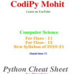 python programming cheat sheet pdf Python cheat sheet 1680190416