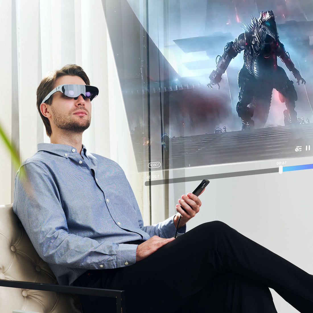 Rokid Air AR Glasses - Portable AR Glasses with Voice Control AI