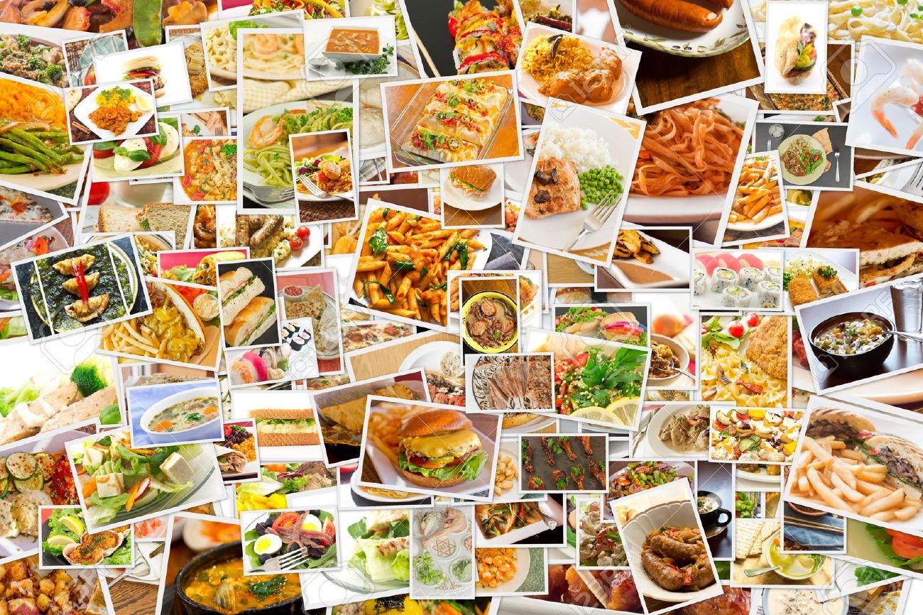 A collage of different foods, each representing a unique culture and culinary tradition.