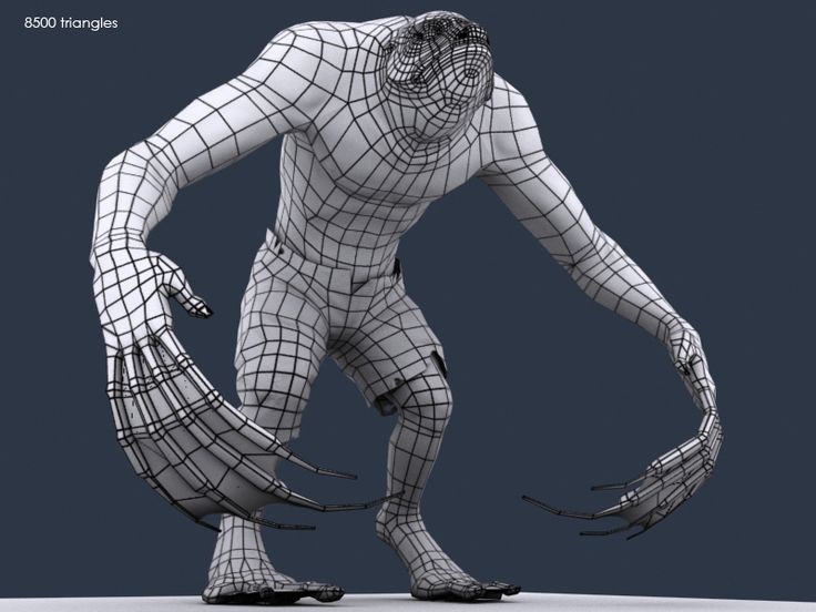 3D model 'Hybride'wireframe 02 by SanchezClaire.deviantart.com on