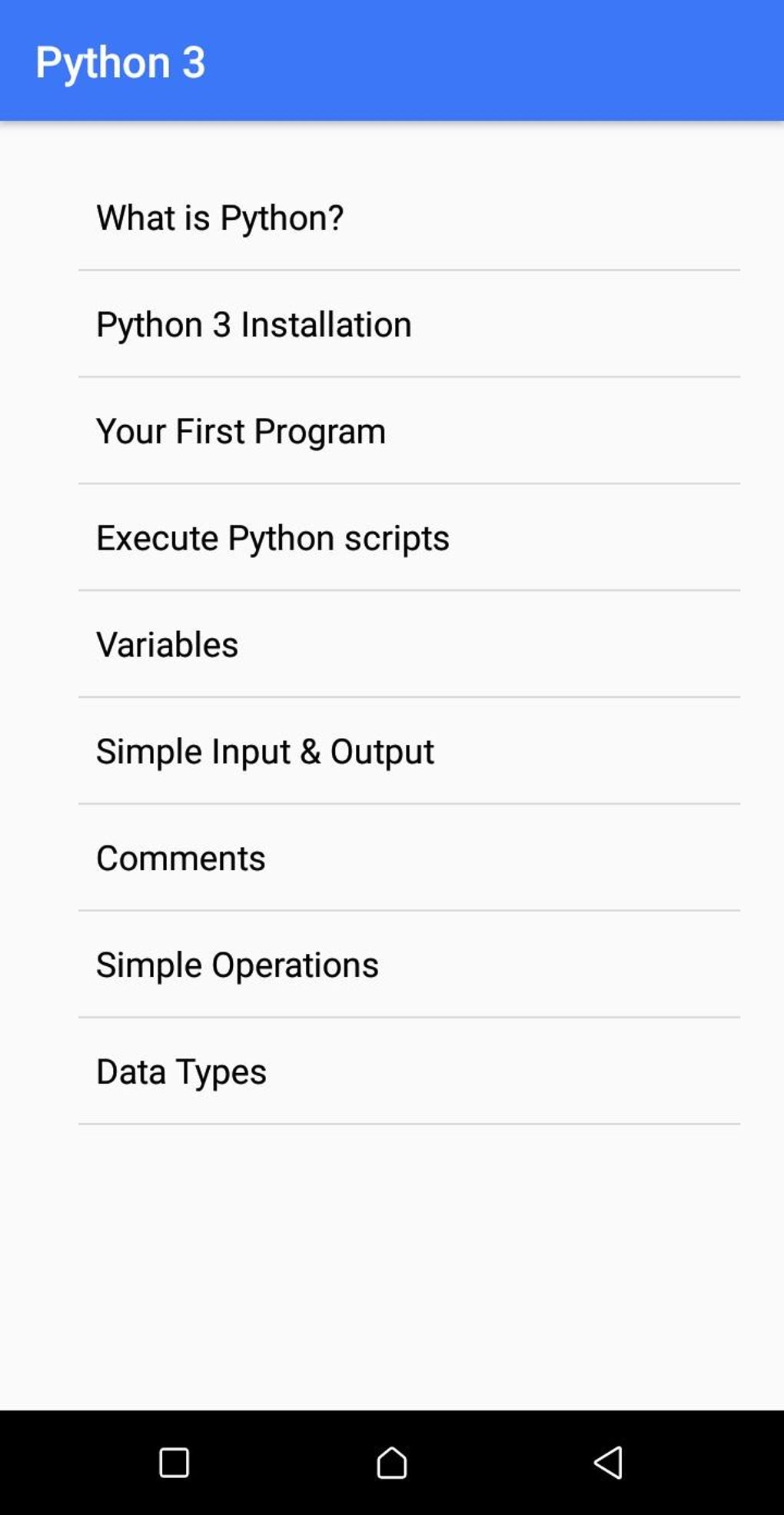 python 3 for Android - Download