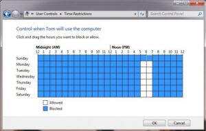 windows 7 parental controls Parental controls limiting limits spend