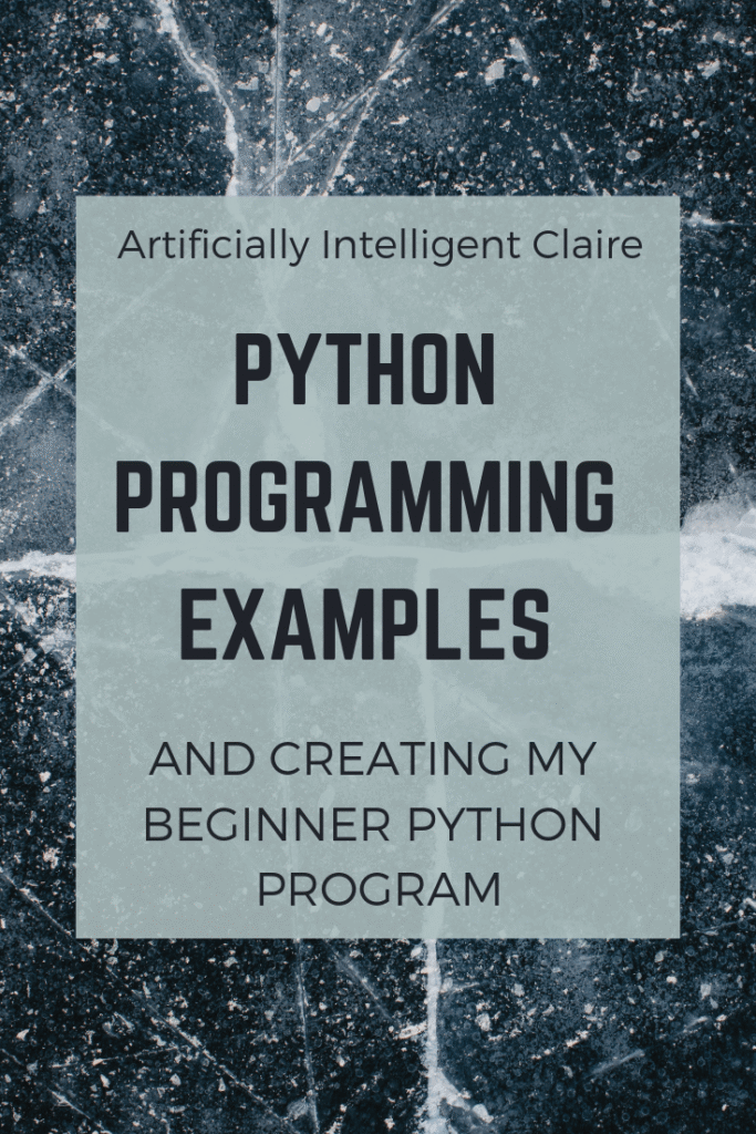 python programming examples for beginners 5 python programming examples and projects for beginners – artofit