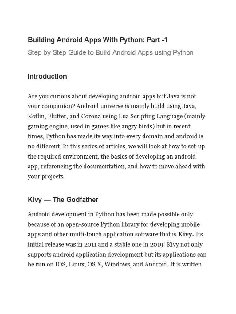 android application development in python Python android phandroid horizons broadening going source open also there project an android application development in python Python android phandroid horizons broadening going source open also there project an