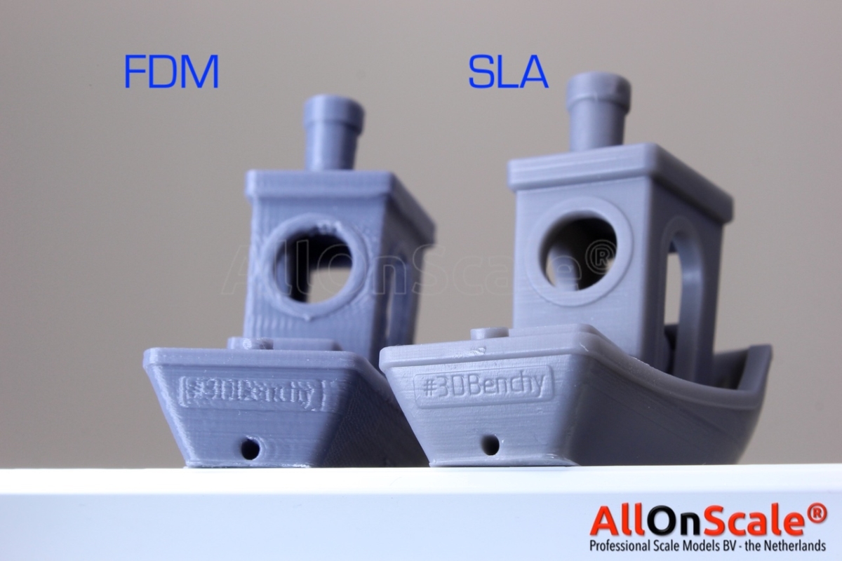 FDM vs SLA explained | AllOnScale Technical Scalemodels