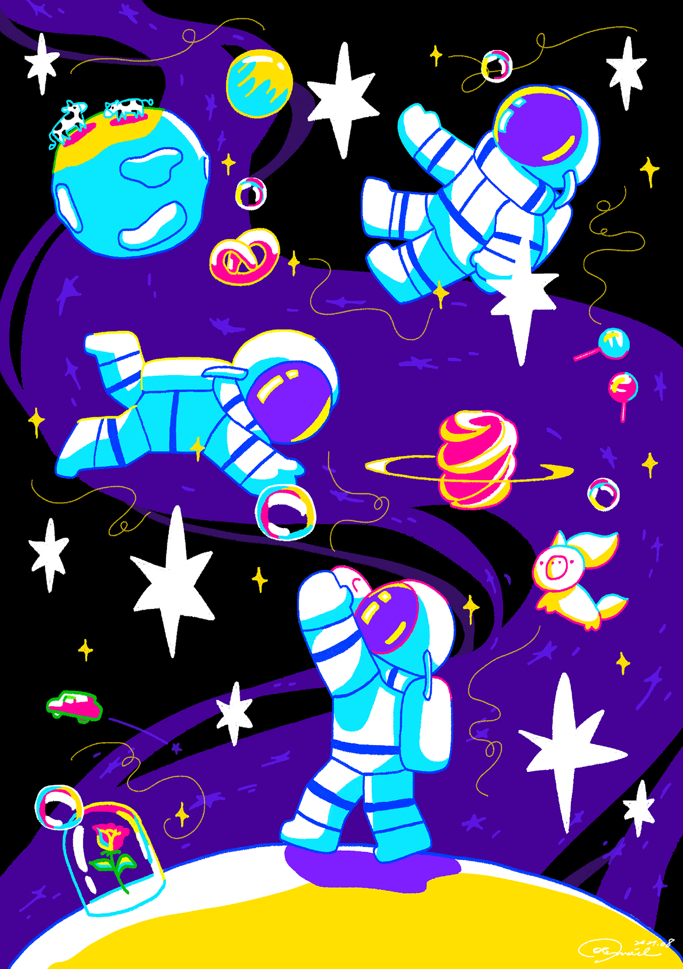 Artistic representation of a parallel universe