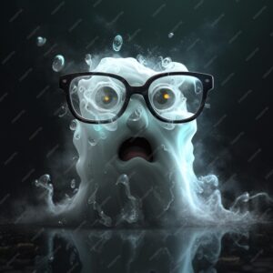 illustrator face design with glasses black background Black glasses on transparent background ai generated