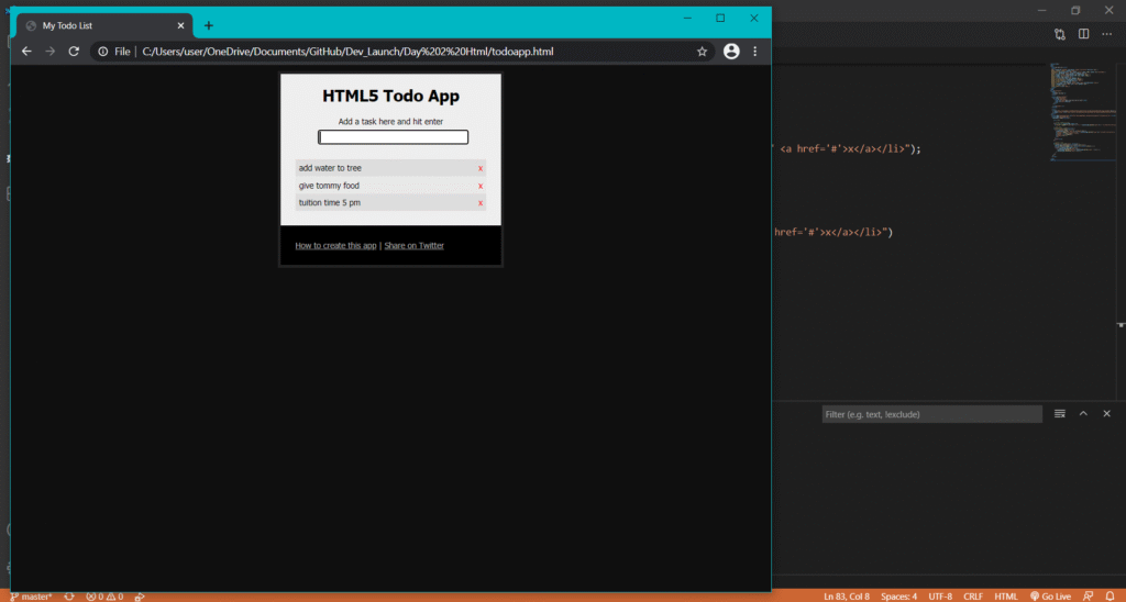 to-do list code in web development To do list in javascript with source code