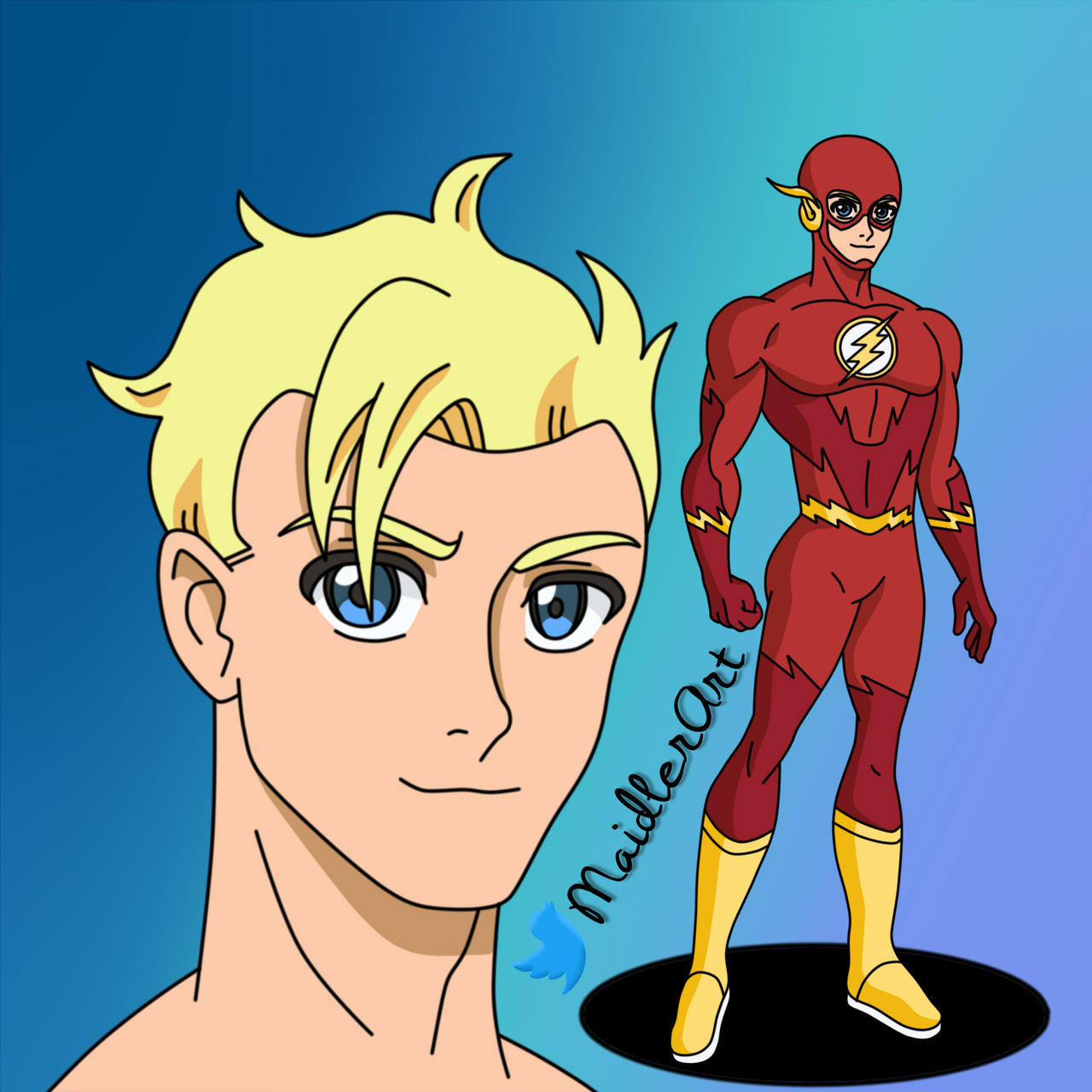 The Flash - Barry Allen by MaidlerArt on DeviantArt