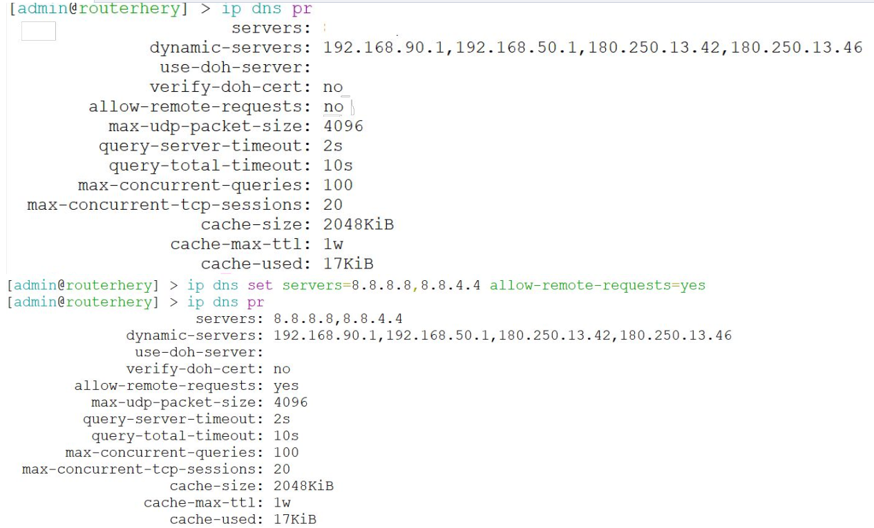 cli dns