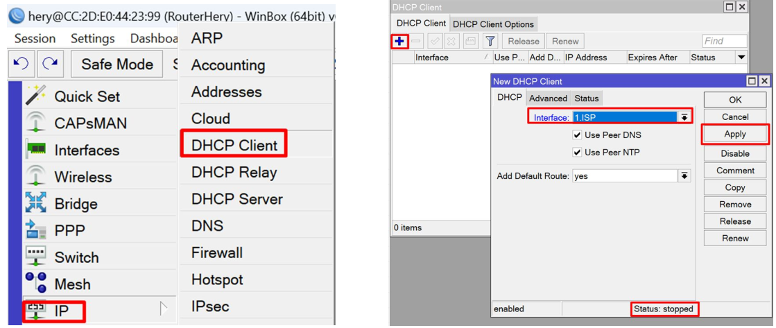 dhcp client